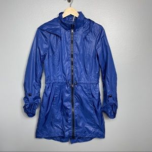 SOIA & KYO | blue purple lightweight rain jacket